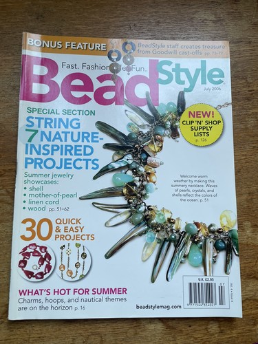 Bead style magazine july - bead,