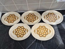 Vintage 1970s Royal Worcester Palissy Kalabar 5 oval dining plates retro