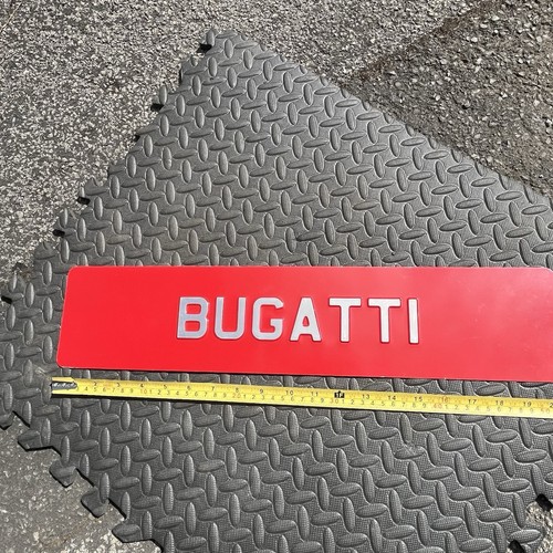 Red bugatti pressed aluminium - pressed,