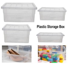 CLEAR PLASTIC STORAGE BOXES