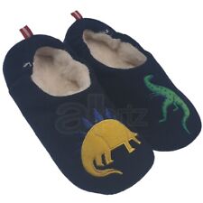 Childrens Boys Girls Designer Slippers Mules Dinosaur Design Xmas Uk Gift Age