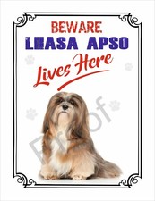 BEWARE LHASA APSO LIVES HERE 