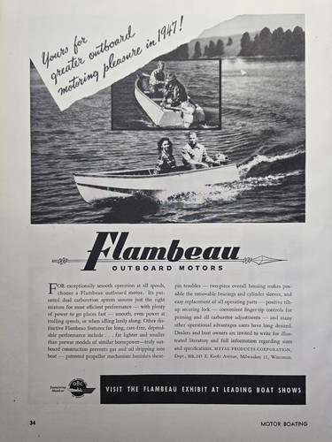 Flambeau outboard motors print - flambeau,