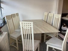 Travertine Dining Table And