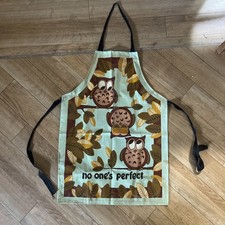 Vintage PVC Apron Ulster Owls