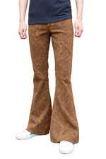 FLARES Brown Paisley Mens Bell