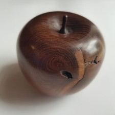 Apple wooden figural art