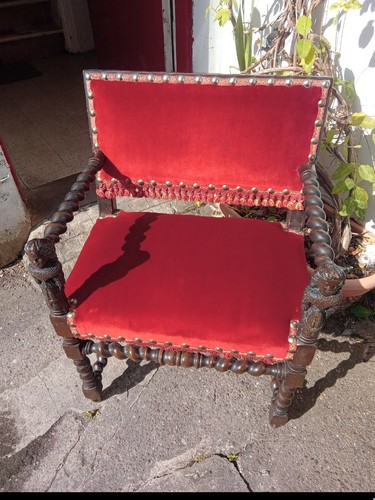 Antique barley twist chair - barley,
