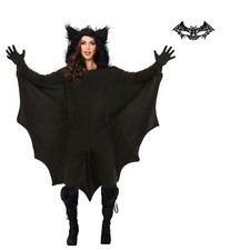 Adults Vampire Bat Wings Cape Wing Fancy Dress Gothic Womens Halloween Costume