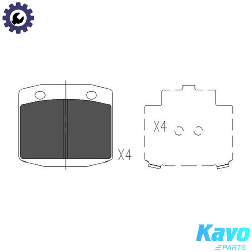 Brake pad set - pad,