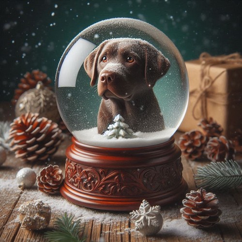 Chocolate labrador cross - labrador,