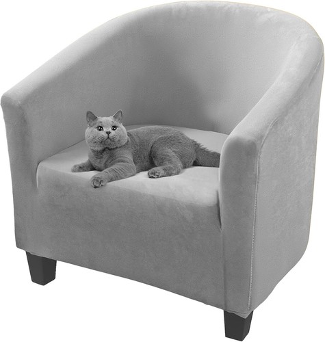 Rainpop soft velvet tub chair - soft,
