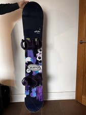 Burton Feather Women’s Snowboard.Burton Citizen Re:Flex Bindings (New) – Purple