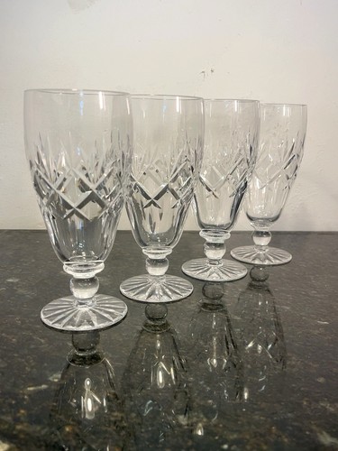Cut crystal water - goblets, set