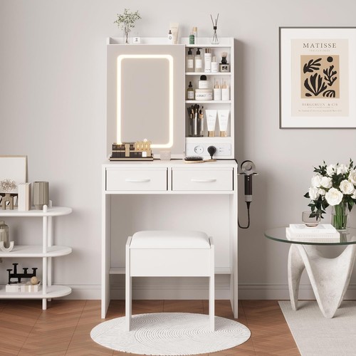 Modern dressing table with - table, led