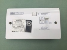 Mk K6300Whi 13A 1G DP RCD Protected Switch Socket 30ma Active
