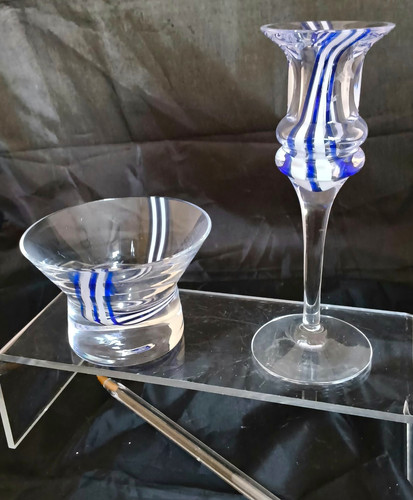 Caithness glass candlestick - caithness,