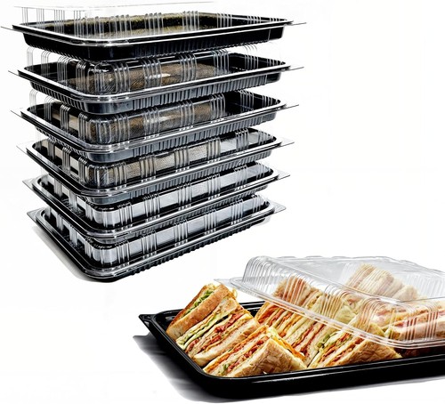 Plastic sandwich platter trays - plastic,