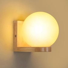 Wooden Wall Light Indoor E27