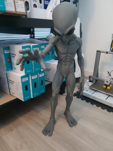 Printed foot tall alien - foot,