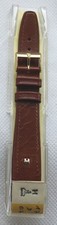 HIRSCH D07 Brown CHEVREAU LEATHER WATCH STRAP 17mm Open End - New