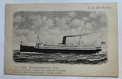 1910 ship postcard clyde - ship,