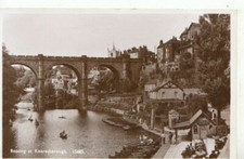 Yorkshire Postcard - Boating at Knaresborough - Real Photograph - Ref 10851A