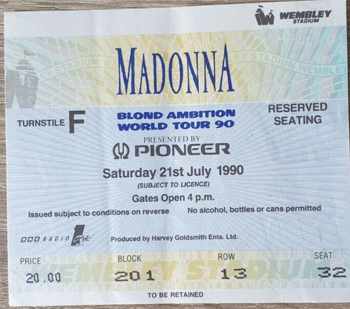 Madonna blond ambition - ambition, world
