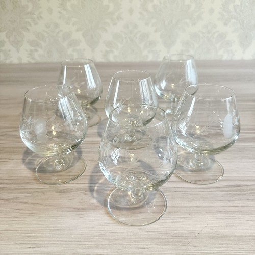 Vintage etched small crystal - vintage,