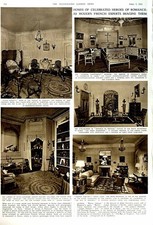 Original Old Vintage Print 1951 Helicopter Diagrams War Furniture French Home