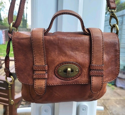 Fossil tan genuine - genuine, leather