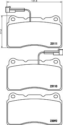 Mintex front brake - mintex, set