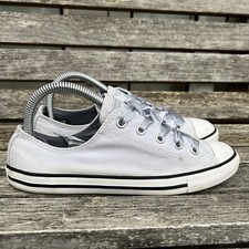 Converse Chuck Taylor All Star Dainty Ox Pale Blue Grey Trainers Shoes UK 5