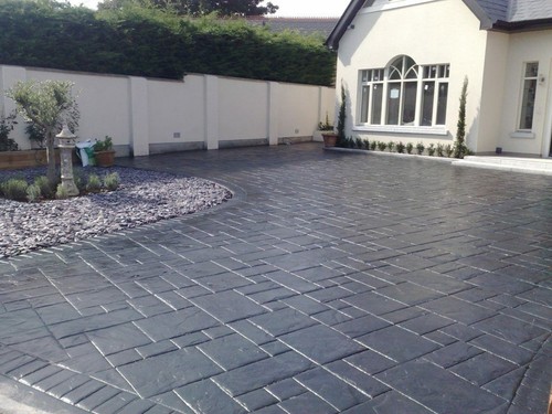 Anti slip imprinted concrete - anti,
