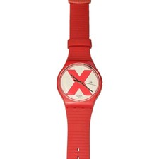 New Limited  Swiss Made Swatch New Gent 41MM XX-RATED RED SUOV400 WHite Red