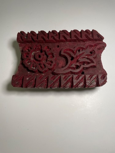 Vintage indian wood printing - wood,