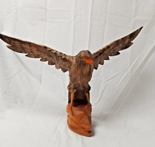 LARGE Vintage Hand Carved