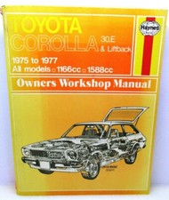 Haynes Toyota Corolla 30, E & Liftback 1975 to 1977 Owners Workshop Manual 813