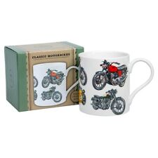 Classic Motorbike Mug Coffee Cup Vincent BSA Triumph Fine China Gift Boxed 