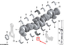 BMW X6G06 Guide Bearing Shell