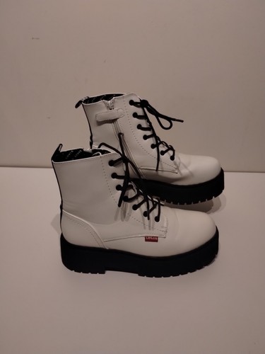 Levi ankle boots white zip - boots,
