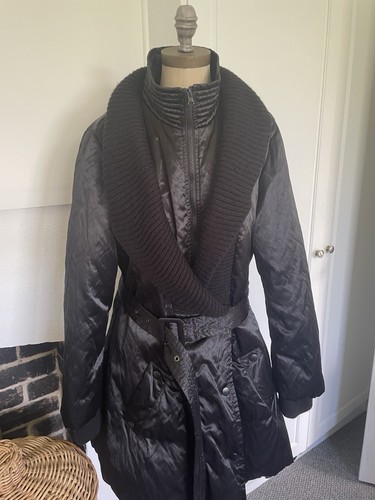 Black coat shiny satin - shiny, chelsea