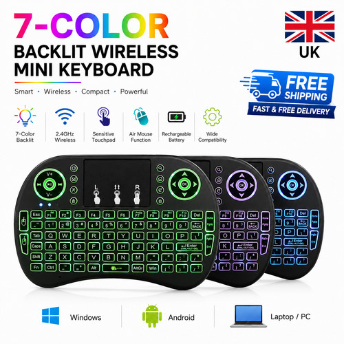 Wireless keyboard air mouse - i8,