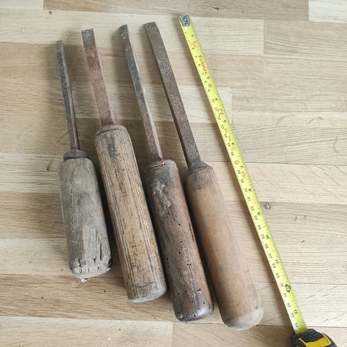 Vintage large mortice - , chisels