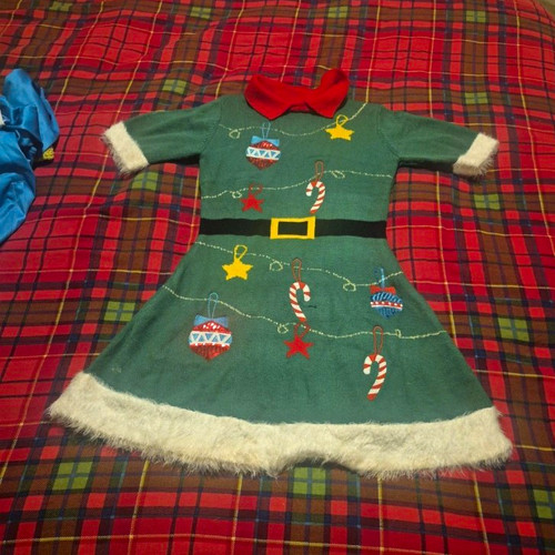 Green christmas elf fancy - green,