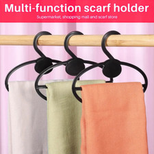 Ellipse Pashmina Scarf Hanger Display Shawl Tie Holder Belt Ring Organizer Black