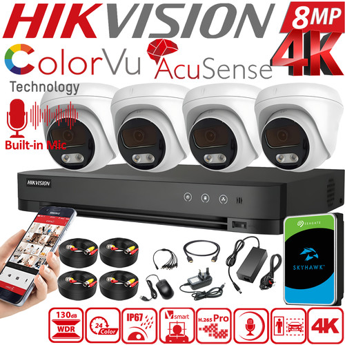 Hikvision 8mp colorvu - 8mp, 4k