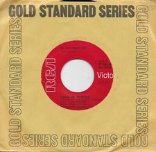 ELVIS PRESLEY  Love Me Ternder / You Want Me  45 on RCA Red Gold Standard Label