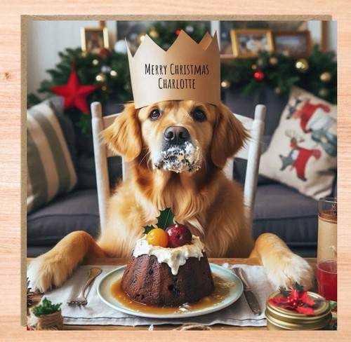 Personalised golden retriever - personalised,