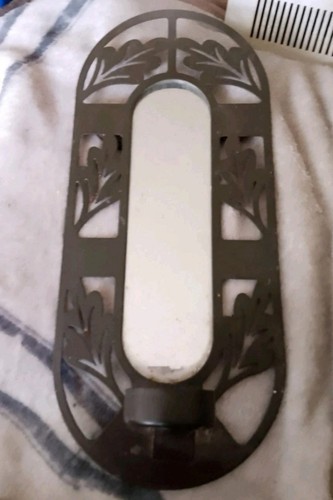 Vintage ornate brown metal - brown,